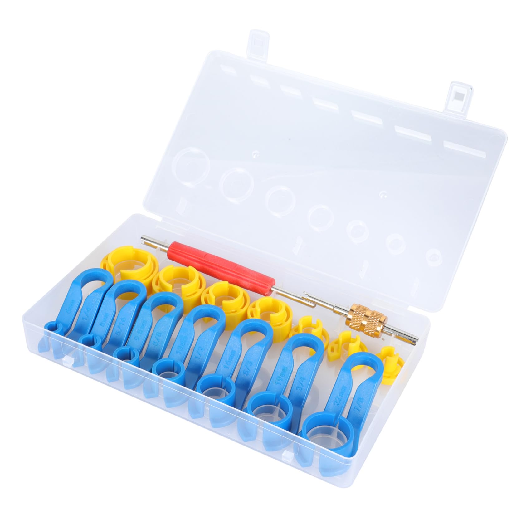 MOLUCKFU 16pc Auto Fuel Line Removal Tool Set Fuel Line Sockets Pliers for Repair