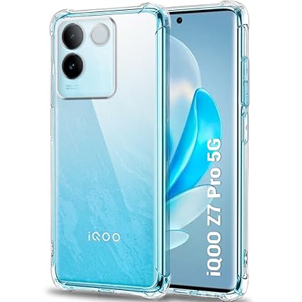 TheGiftKart Shockproof Back Cover Case for iQOO Z7 Pro/Vivo T2 Pro 5G | Raised Bumps for Camera & Screen Protection | Ultra Clear Soft Silicone Back Cover for iQOO Z7 Pro/Vivo T2 Pro (Transparent)