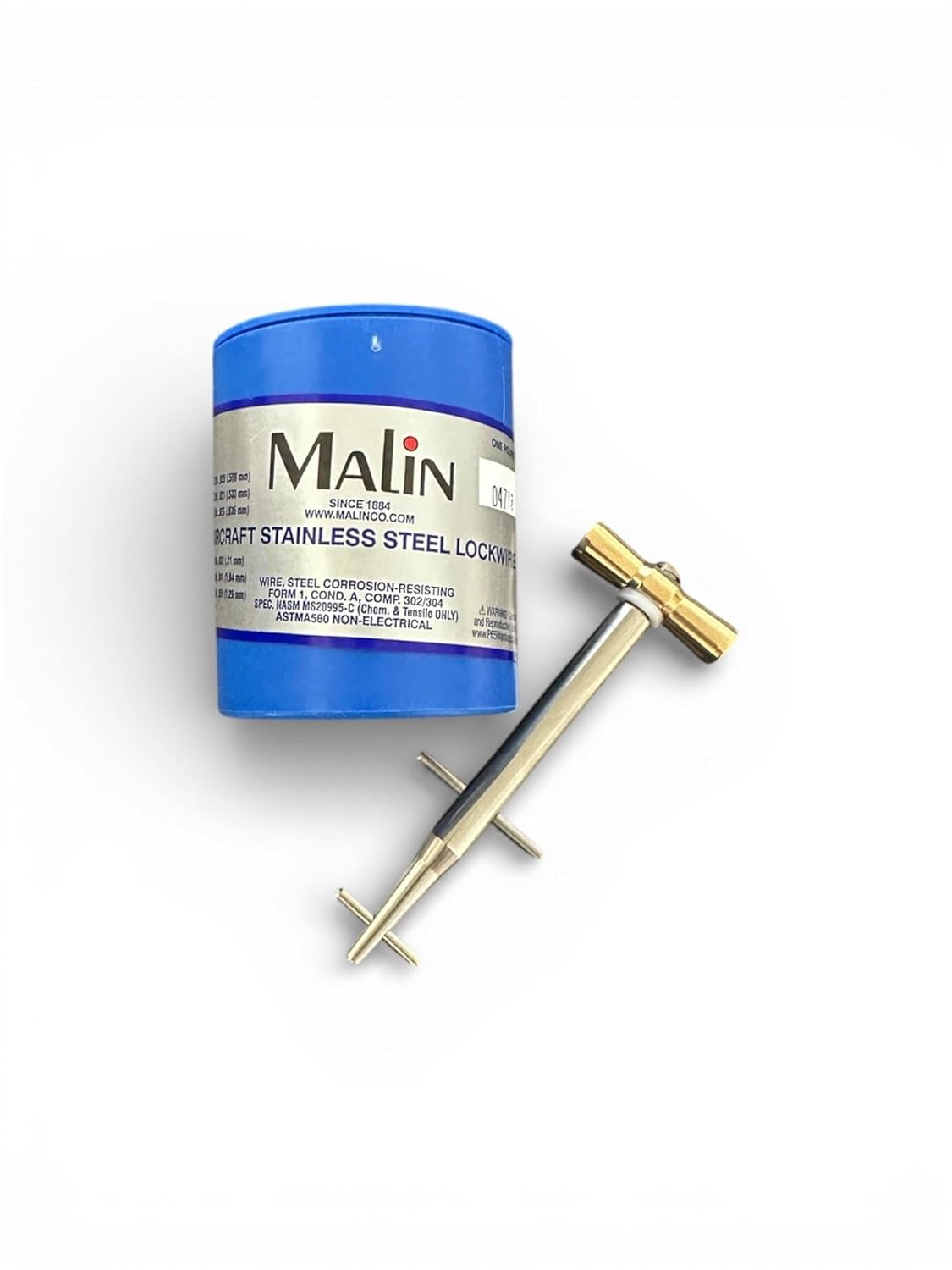 Clamptite CLT01 4 3/4" Stainless Steel Tool w/Malin Lockwire 0.047 Safety Wire 1lb.