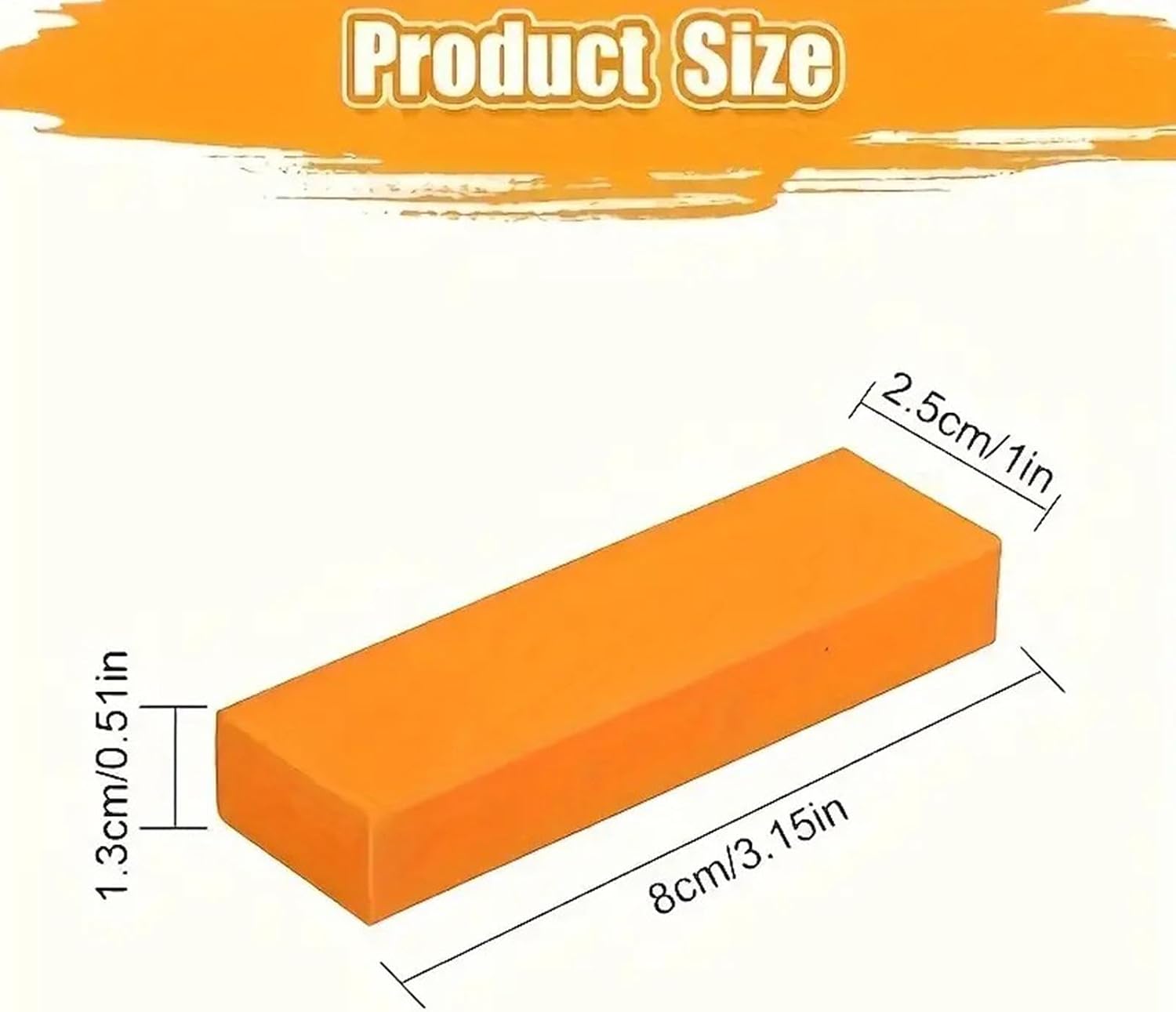 Rust Eraser Block, Multi Functional Cleaner, Powerful Polishing Tool Stainless Steel Remover, for Household Bathroom Kitchen Fridge Cookware Faucet Sink Stain Removal Use 8x2.5x1.3cm