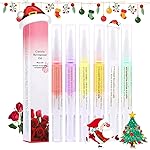 SULLMAR 6Pcs Nail Cuticle Oils Nail Nutrition Oil Pen Nail Nourishment Pens 6 Smell Cuticle Revitalizer for Agnail Nourish Skin Nail Care (6pcs)