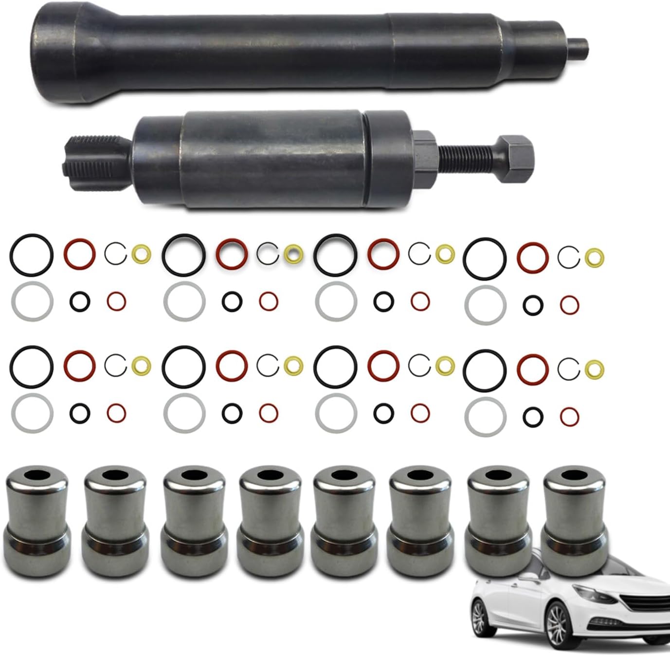 Injector Sleeve Cup Removal Tool and Install Kit AB-E721-60TK 3302 For Ford Powerstroke 6.0L 2003 2004 2005 2006 2007 2008 2009 2010