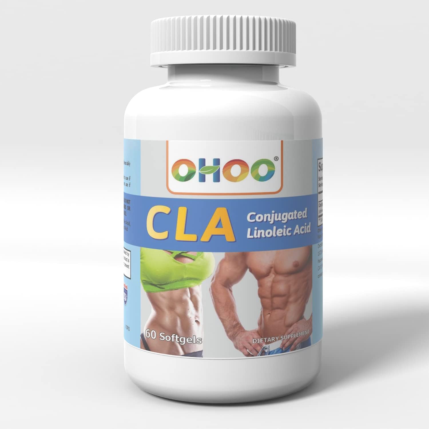 OHOO CLA 780 MG Per Serving, Conjugated Linoleic Acid from Safflower Seed and