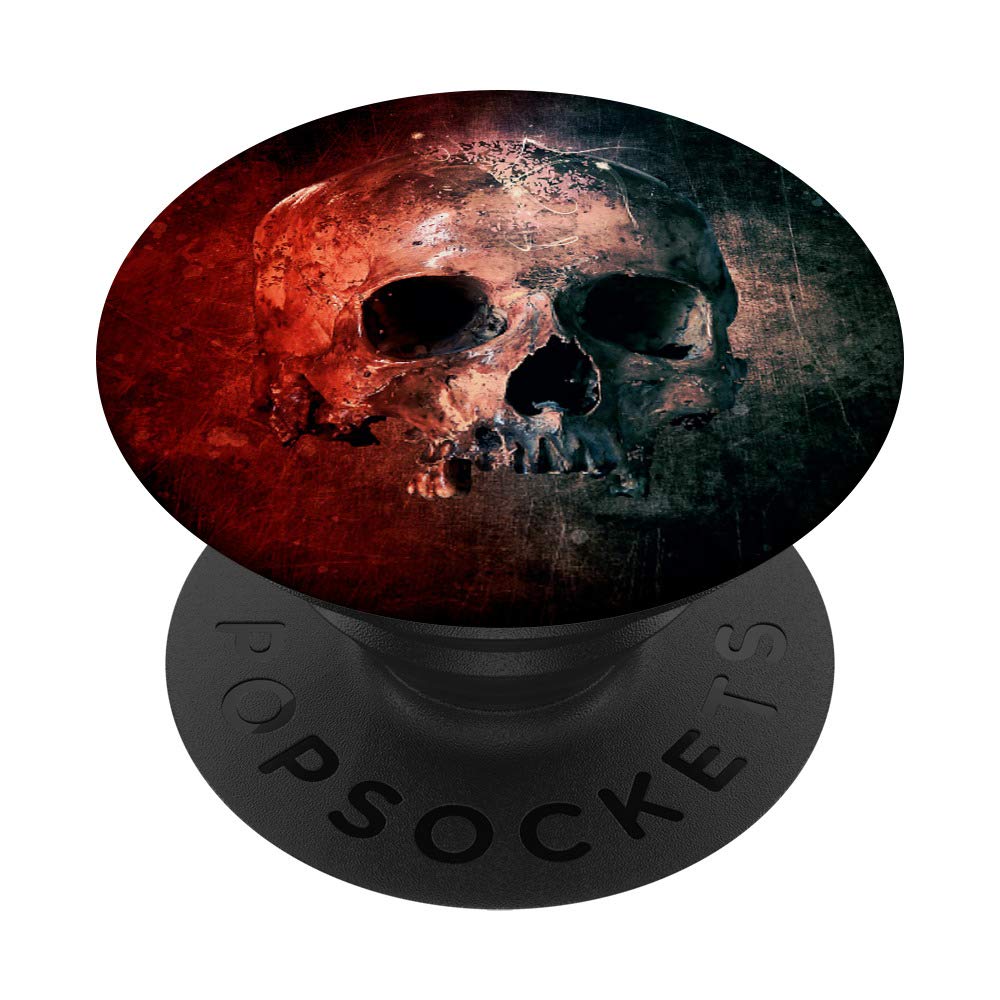 PopSockets PopGrip Mit Pinkem Rosen-Schädel Design - Ausziehbarer Handygriff, Wechselbarer Top