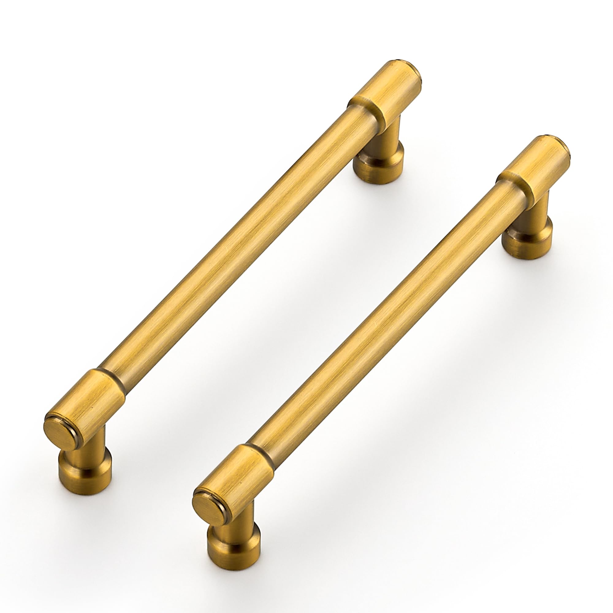 Ravinte Brushed Brass Kitchen Pulls Cabinet Handles 5 Inch 10 Pack