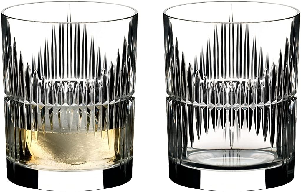 RiedelTumbler Collection Shadows Tumblers, Set of 2, Clear Crystal Glass, Machine Made