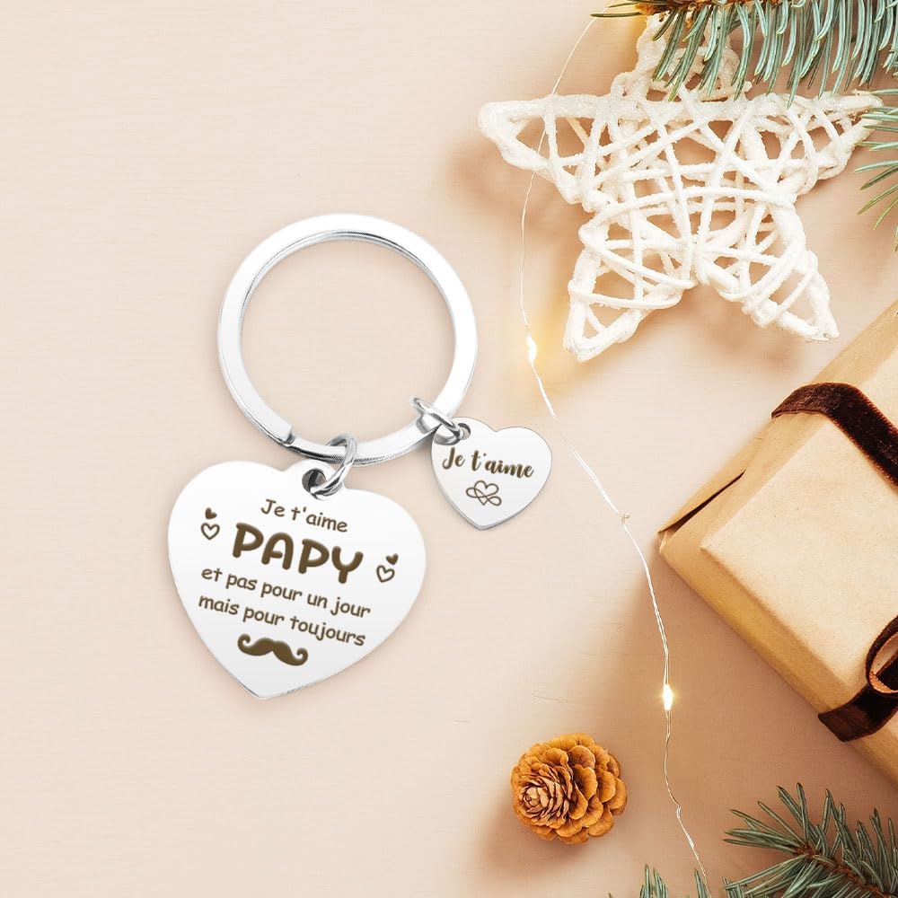 Cadeau Beau Pere Porte Clef, Cadeau Fête Des Pères Saint Valentin Papa