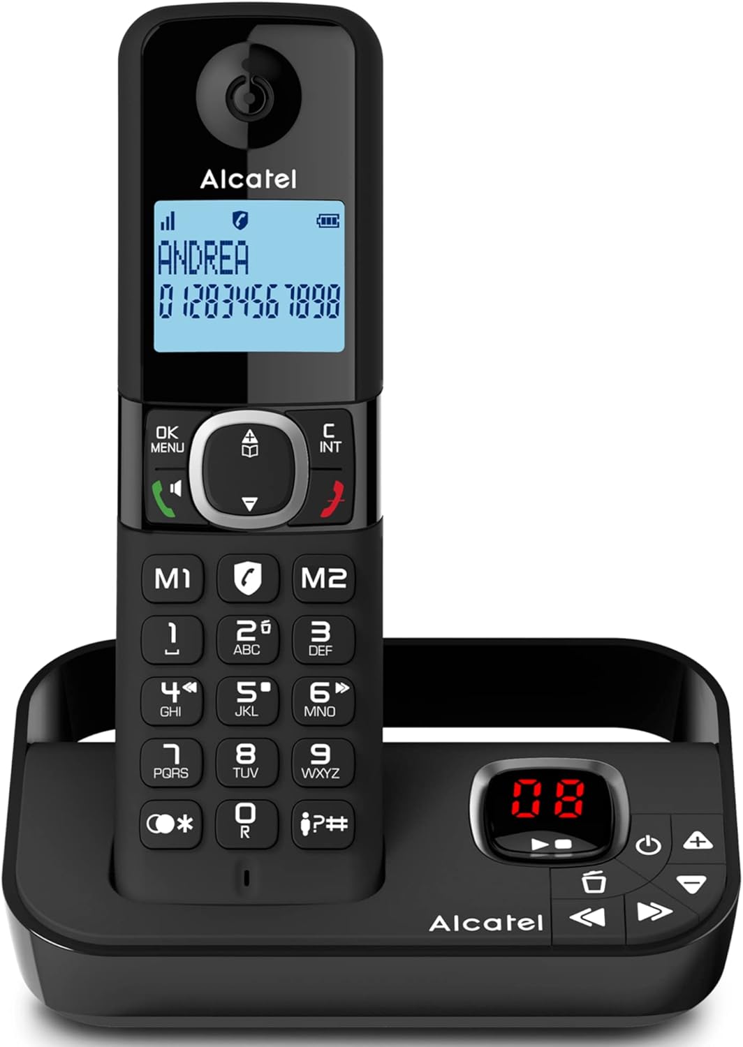 Alcatel F860 Voice Cordless Phone with answering machine Landline