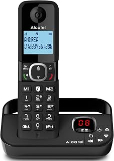 Alcatel F860 Voice Cordless Phone with answering machine - Landline Home Phones - Call Blocking Telephones