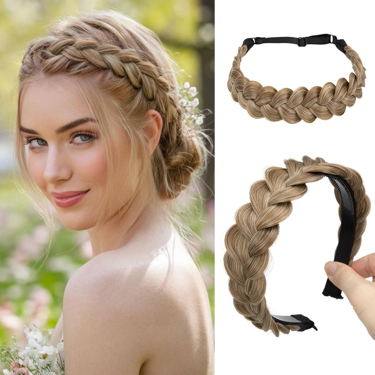 CJL HAIR 2PCs Braided Headbands Hair Piece for Women...