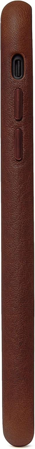Featured Product DECODED Back Cover Case for iPhone 11 Pro Max - Brown Full Grain Leather, Metal Buttons, Shock Proof TPU