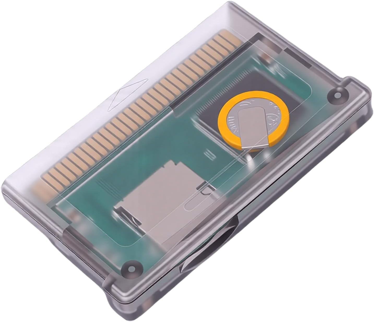 Flash Game Cartridge for GBA SP IDS , GBA SD Cartridge, Retro Game , Supports 2GB Memory Card FAT16, Save Progress Backup (Black Transparent)