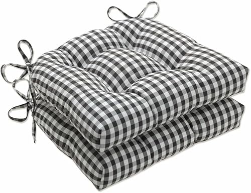 Pillow Perfect Dawson - Cojín para bancocolumpio de peltre para exterioresinteriores, 1 unidad (paquete de 1), color negro