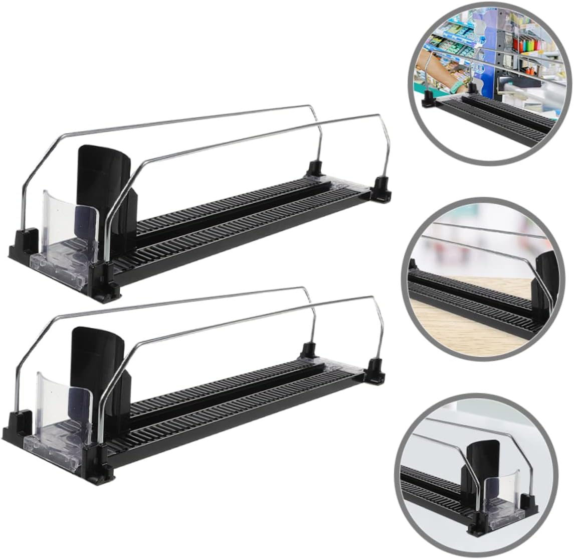 Cabilock 2pcs Plastic Drink Dispenser Stand Roller Beverage Propeller for Fridge