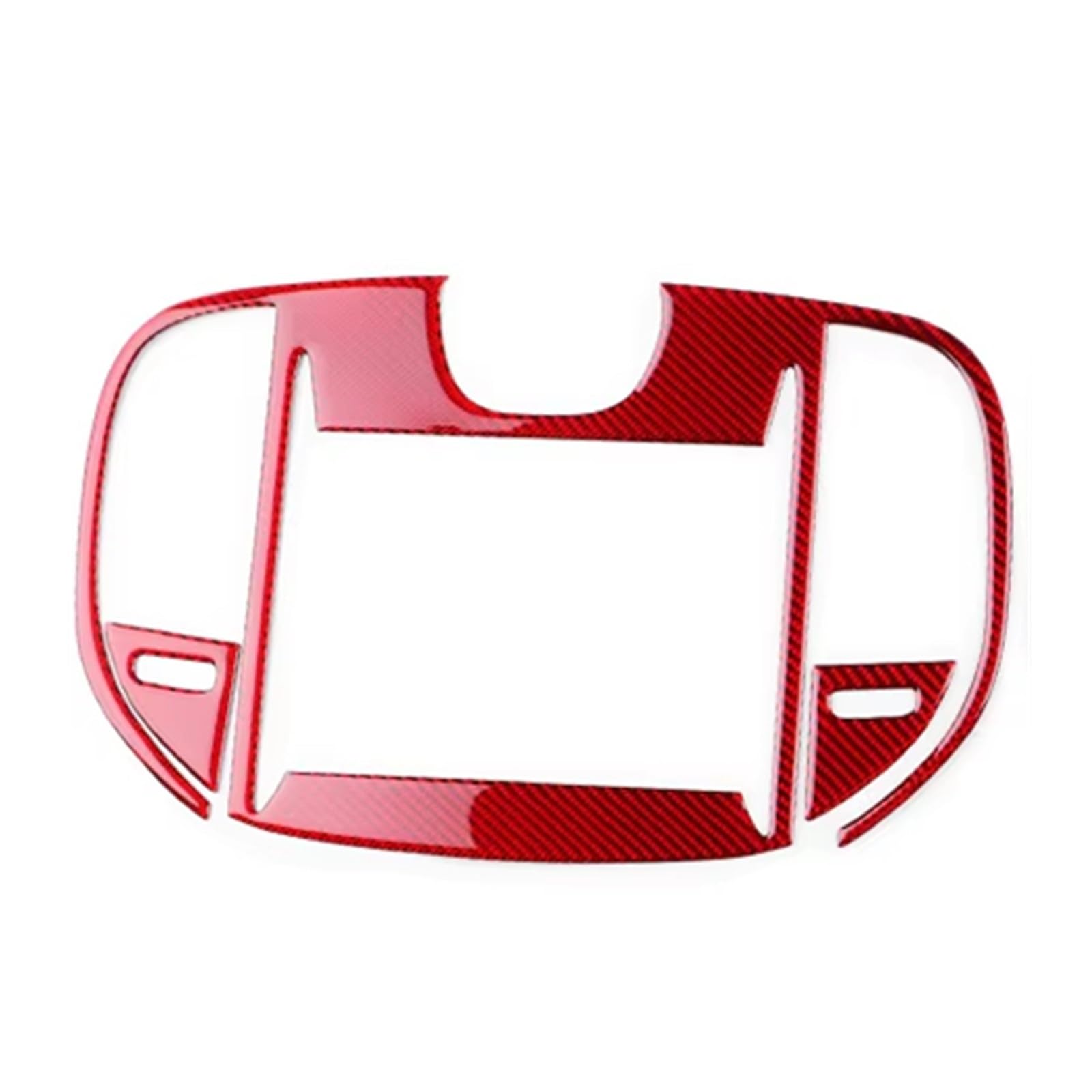 Compatible with Chrysler 300 300C 2011 2012 2013 2014 LHD RHD Car Central Control Screen Panel Sticker Cover Interior Accessories Car Decoration(Red)