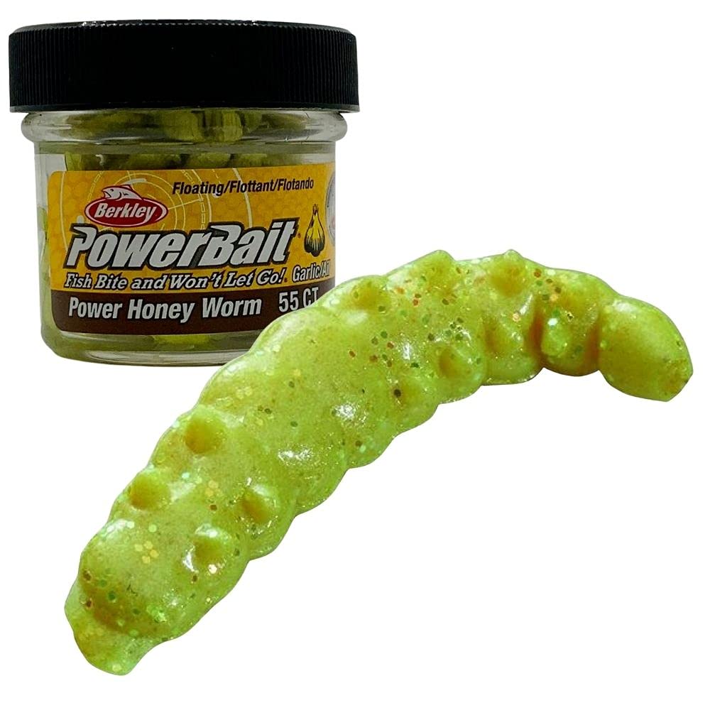 Berkley Powerbait Fish Food Power Honey Worms Garlic, yellow