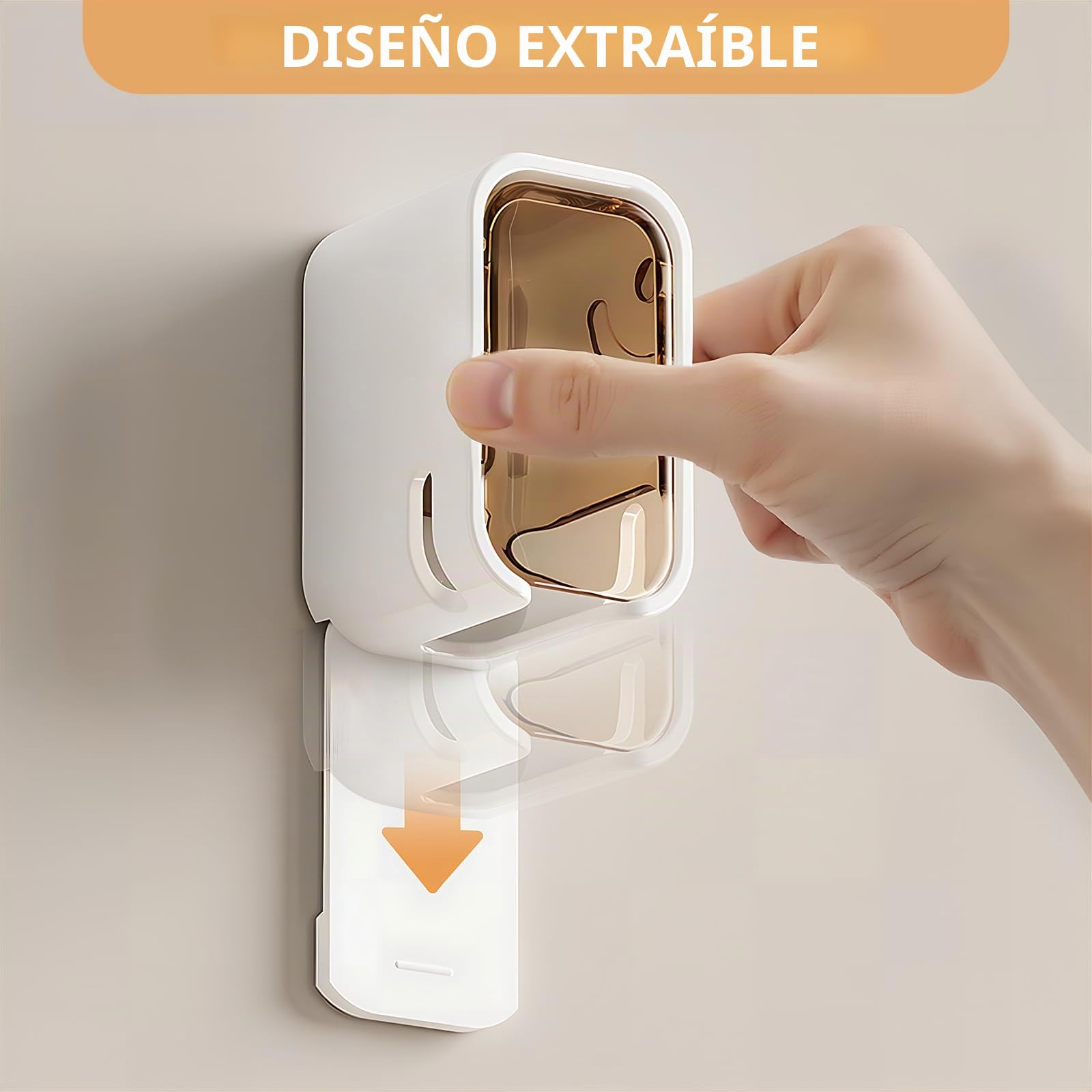 Soportes para cepillos de Dientes montados en la Pared para baño, 2 Soportes autoadhesivos Fuertes para cepillos de Dientes con Tapa, Organizador de Cabezales de Cepillo de Dientes para la Familia