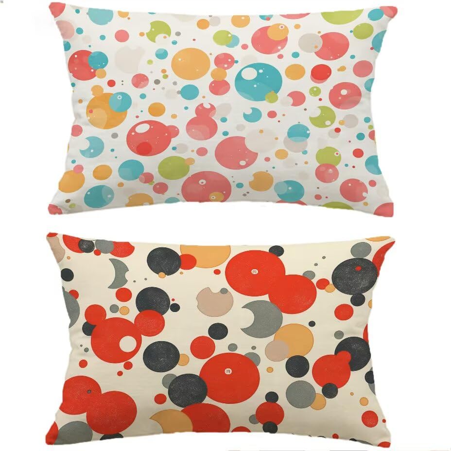Housse coussin extérieur 80x100 lot de 2 imperméable aspect lin blanc pour salon de jardin rectangulaire