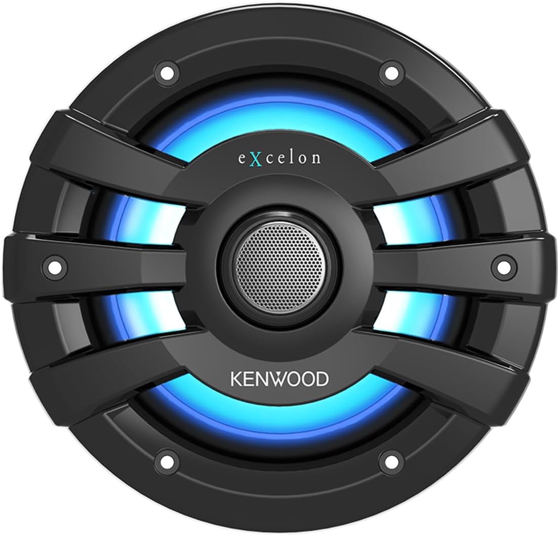 Kenwood XM65BL 6.5 Inch 2 Way Marine & Powersports Coaxial Speakers - Pair (Black)