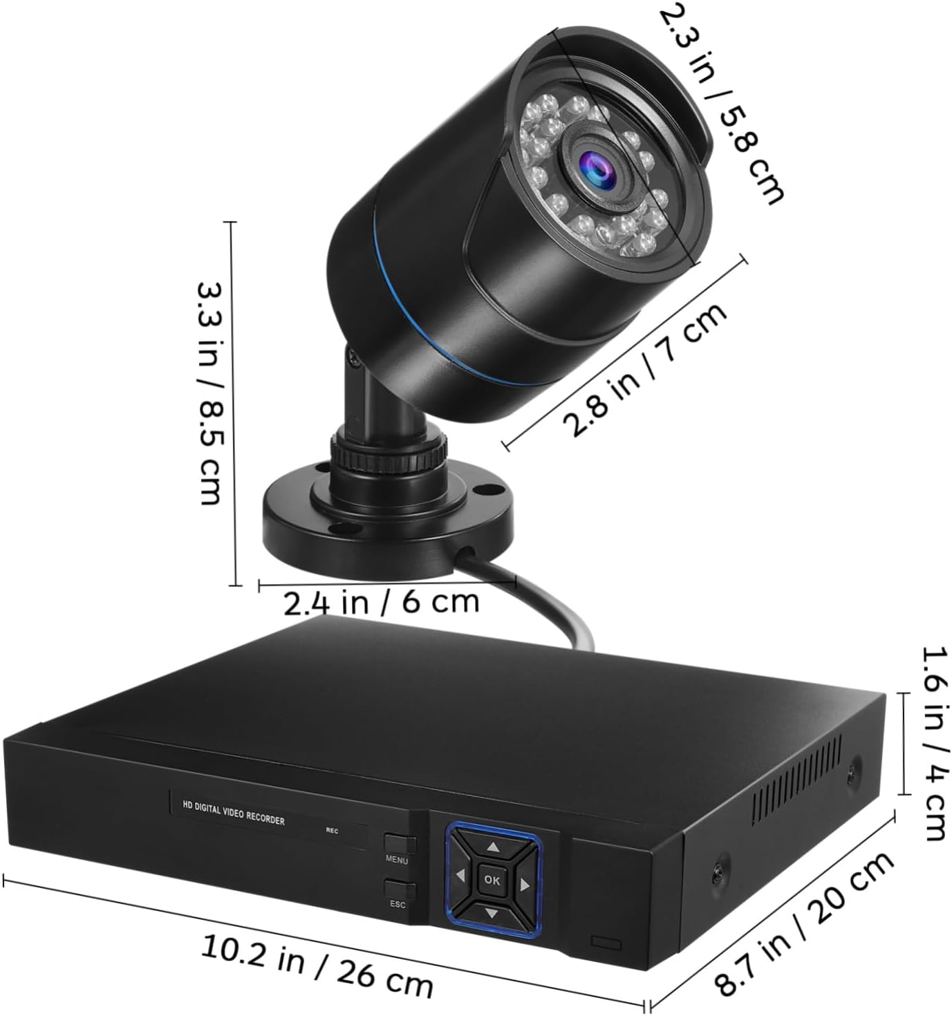 4-Channel Security Camera System Motion 4 for Home and Outdoor Monitoring Easy Installation HD Video Night