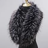 Passend: Pelzkragen sind perfekt für Pelzmäntel, Daunenjacken und jede Jacke, perfekt für Hochzeiten, Theater und Cocktailpartys und verleihen jedem besonderen Abendoutfit einen glamourösen Zauber.Fügen Sie Ihren Daunenjacken und Mänteln einen Hauch von Luxus hinzu.