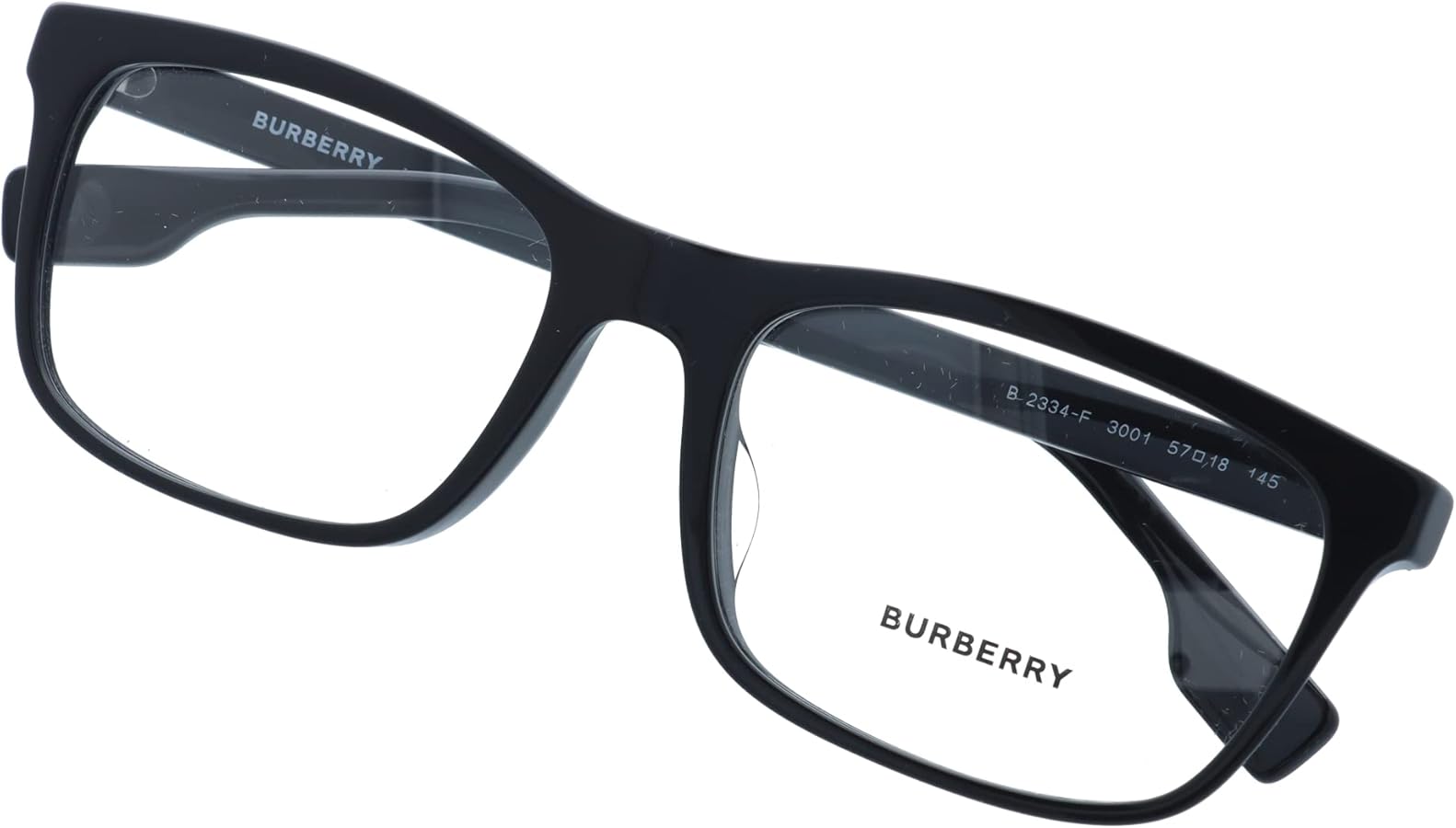 Amazon.com: BURBERRY Eyeglasses BE 2334 F 3001 Elm Black