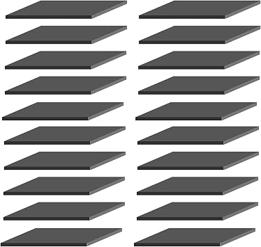 Black Rubber Solid Shock Absorption Pad 20PCS Blocks Square 50x50mm Used in Washing Machine Pads Sealing Strips,Thickness 2mm