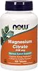 NOW Foods Citrato de Magnesio 200 mg, 100 tabletas (Paquete de 1) 1