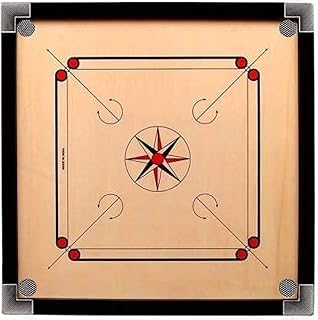 Carrom Board Indoor Board Game Wooden Carrom board with Wooden coins (30×30"), One Size