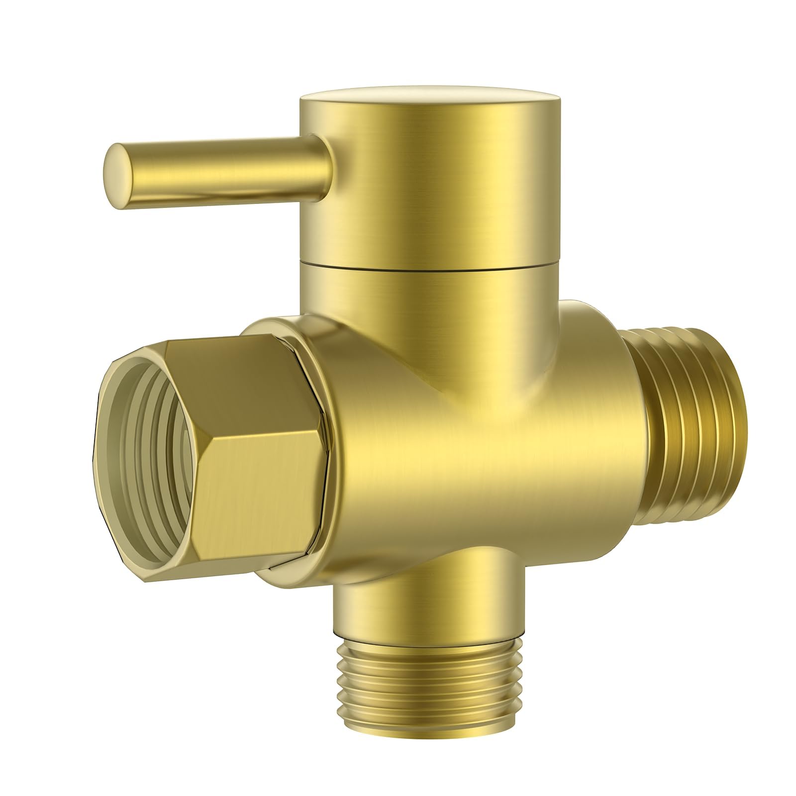 Brass Shower Arm Diverter Valve G1/2 (Brushed Gold)