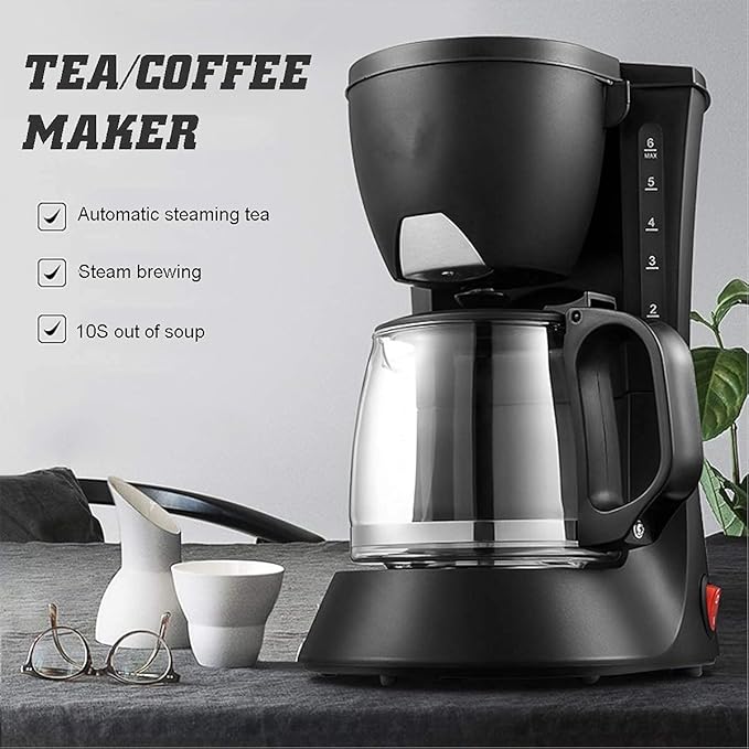 Cafetera Automática de Filtro Portátil, Capacidad 600 ml, Función Antigoteo miniatura 3