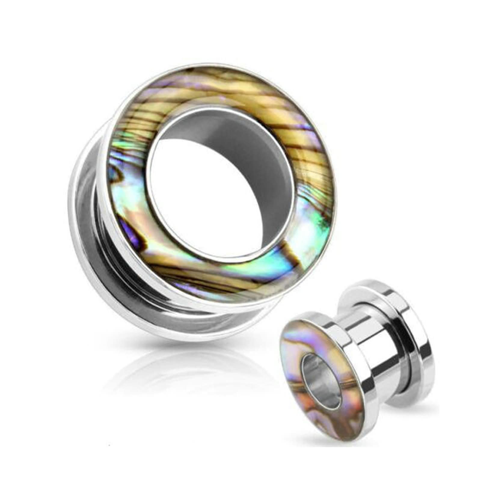 Daesar Ohr Plugs 6-20MM, Tunnel Piercing Edelstahl Rund mit Epoxy Ear Plugs Ohr Expander Set