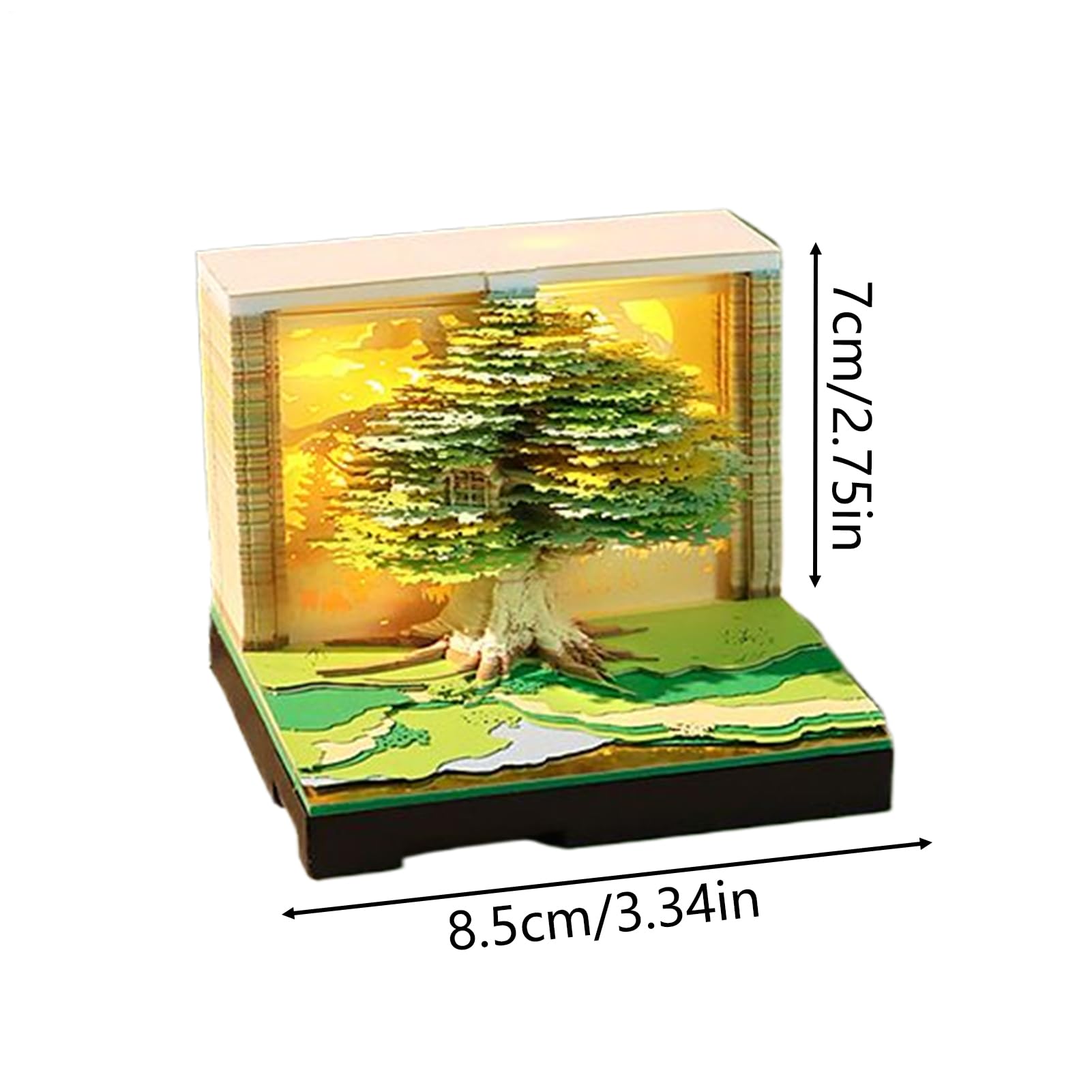 3D Tischkalender 2026 Dekorativer Kalender Musikplayer Kabellos | Schreibtischdeko 3D Notizblock Zum Abreißen, dekorativ für Büro, Zuhause, Schreibtisch, Nachttisch, Schule, Studenten,