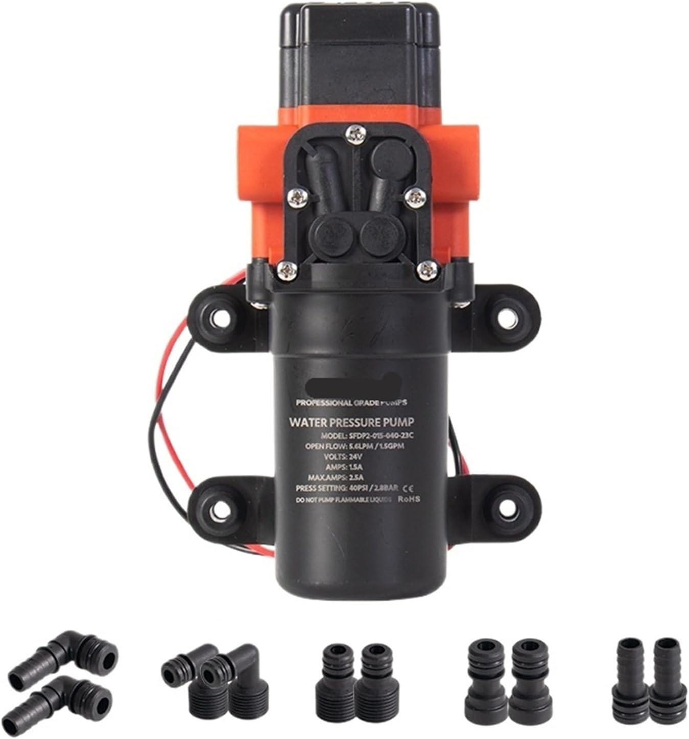 12V Marine Water Pump Diaphragm Self Priming Pump Boat Accessories Showers Toilets Water Transfer Motor for RV Caravan