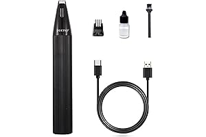 Cordless USB Charging Pet Clipper Set Professional Electric Dog Paw Trimmer(Black)