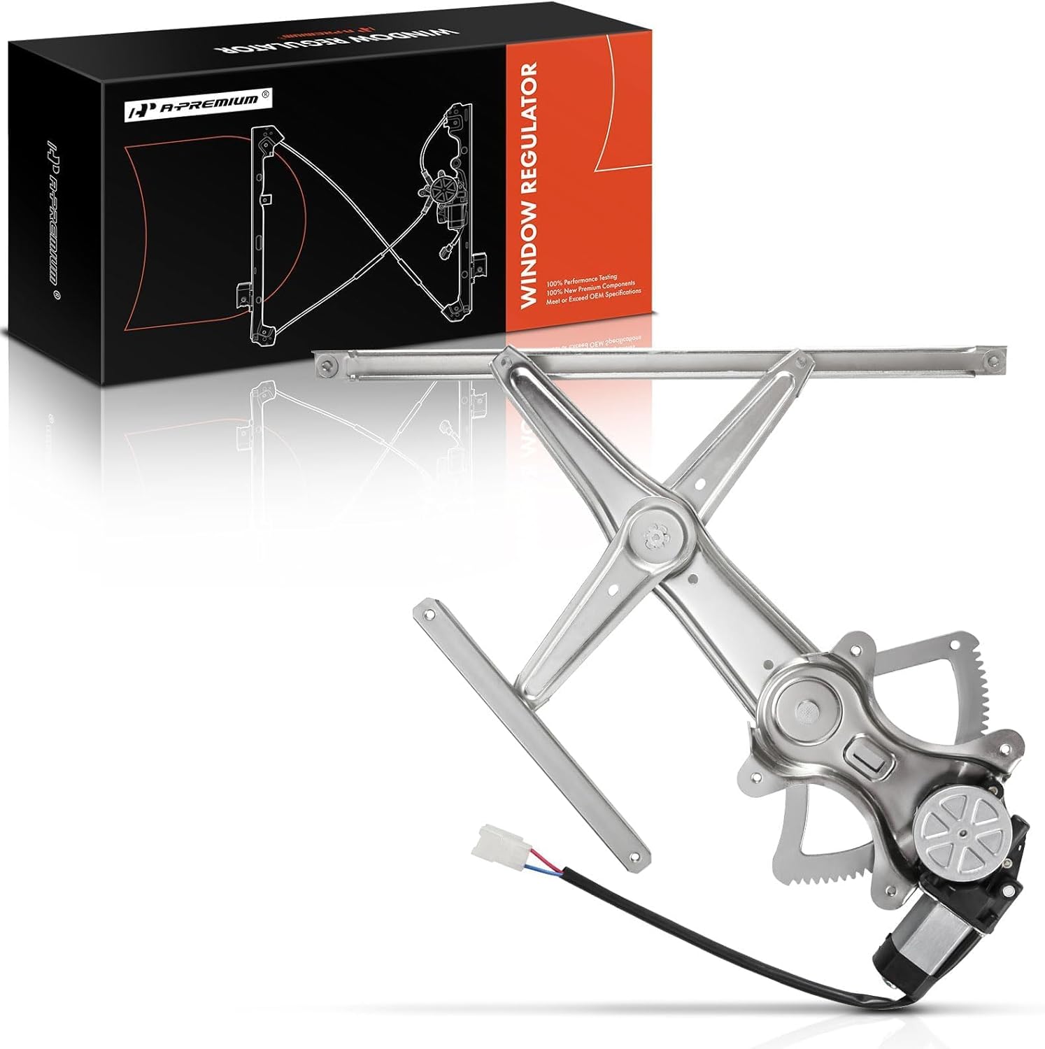 A-Premium Power Window Regulator with Motor Passenger Side Compatible with Toyota Tacoma 2005-2015 Front or Rear Right Passenger Side