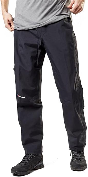Berghaus Men's Maitland Gore-TEX  Waterproof Overtrousers, Short Length, Black, Men's Hiking Trousers, UK M, Regular, Short, 30" Waist 34" Inseam