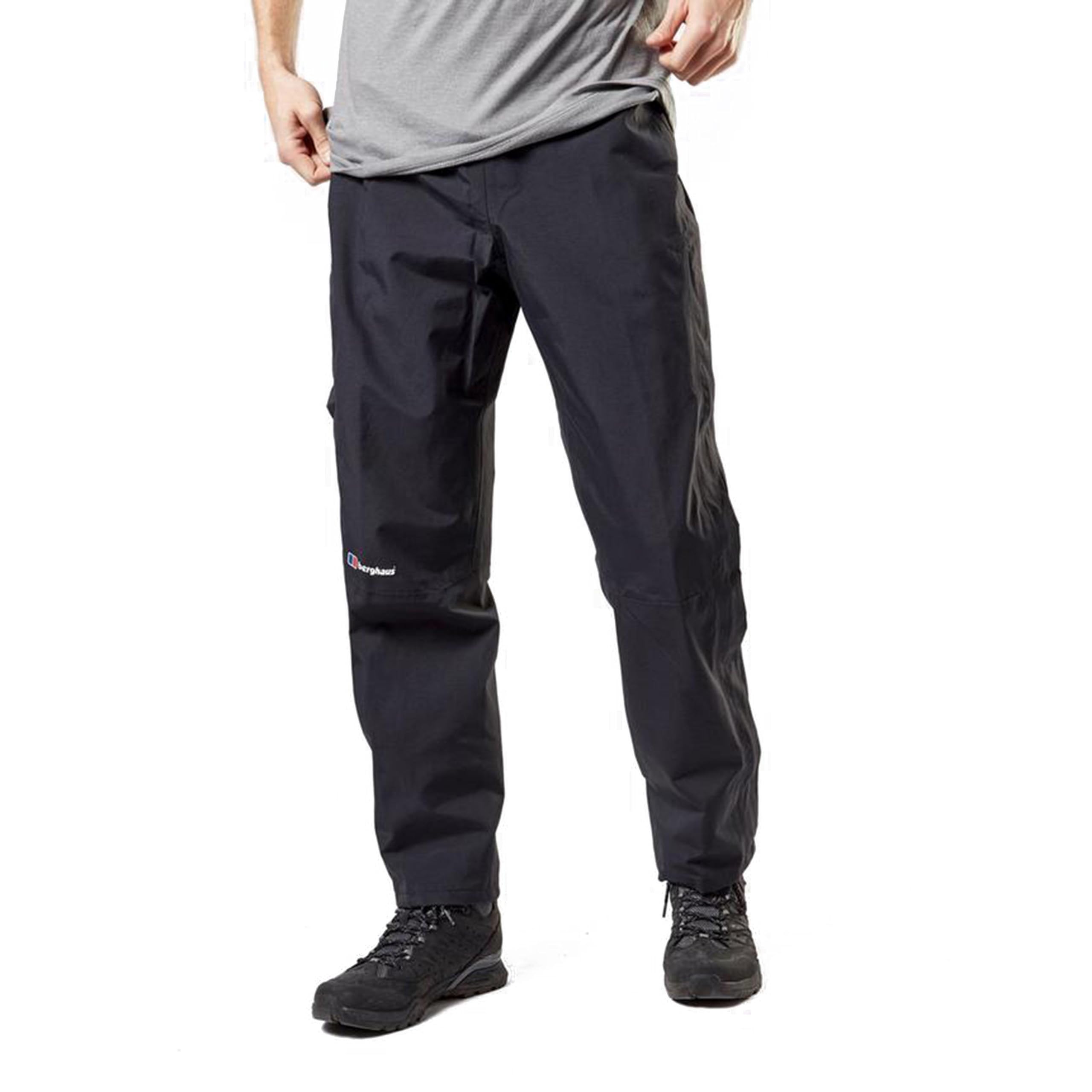 Berghaus Men's Maitland Gore-TEX® Waterproof Overtrousers, Short Length, Black, Men's Hiking Trousers, UK M, Regular, Short, 30" Waist 34" Inseam