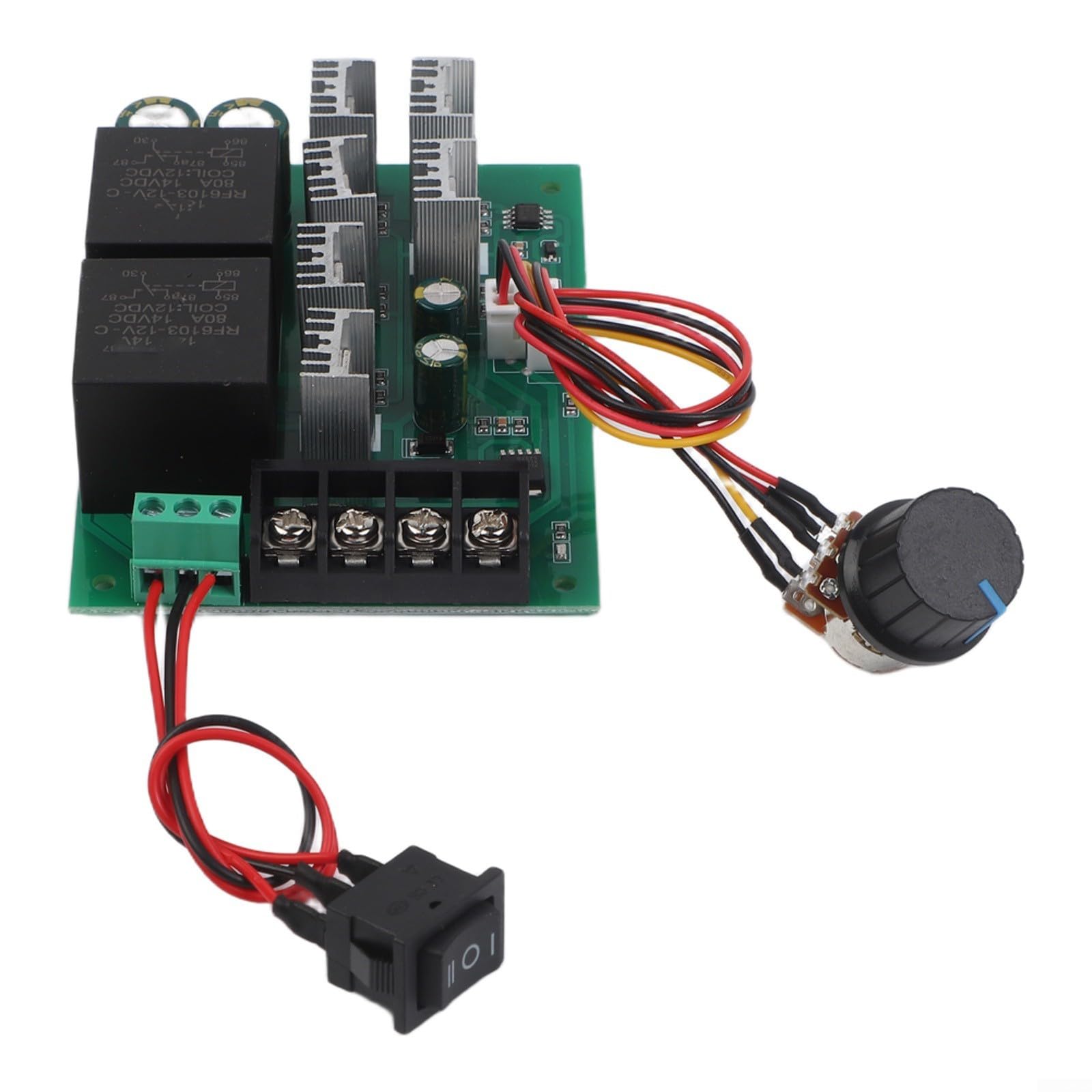 Controlador de motor de 40 amperios con carcasa metálica verde