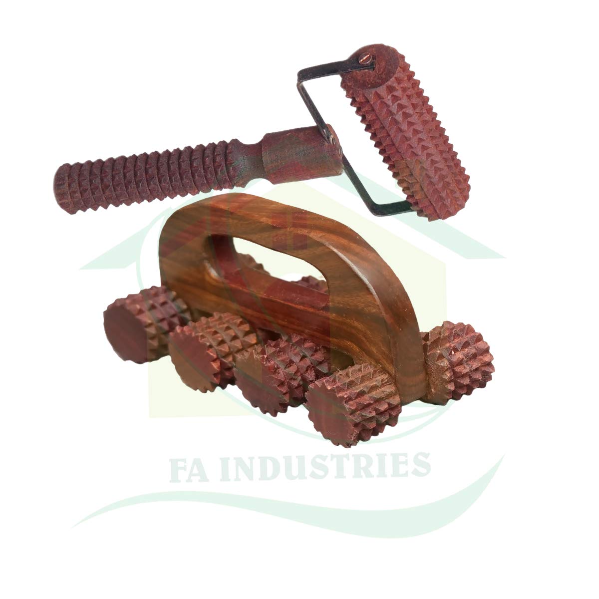FA INDUSTRIES® Wooden T-massager (8x6 In), wooden acupressure back massager back pain relief massager multi purpose body massager 8 roller (6.5x3) In, Brown colour (Only Massager Manufacturering) FA INDUSTRIES® Wooden T-massager (8x6 In), wooden acupressure back massager back pain relief massager multi purpose body massager 8 roller (6.5x3) In, Brown colour (Only Massager Manufacturering)
