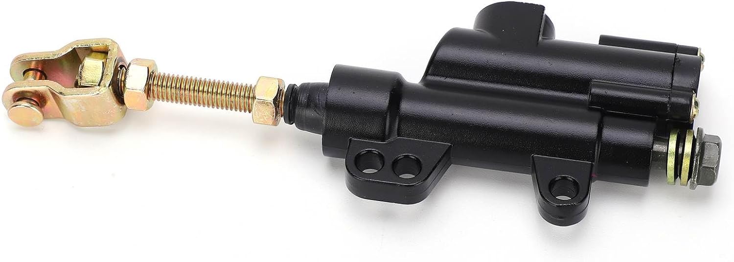 Rear Brake Master Cylinder Coolster 10mm Compatible with 50cc-125cc ATVs for Most of Motorcycle, Such as Suzuki/Kawasaki/Honda/Yamaha(Black)
