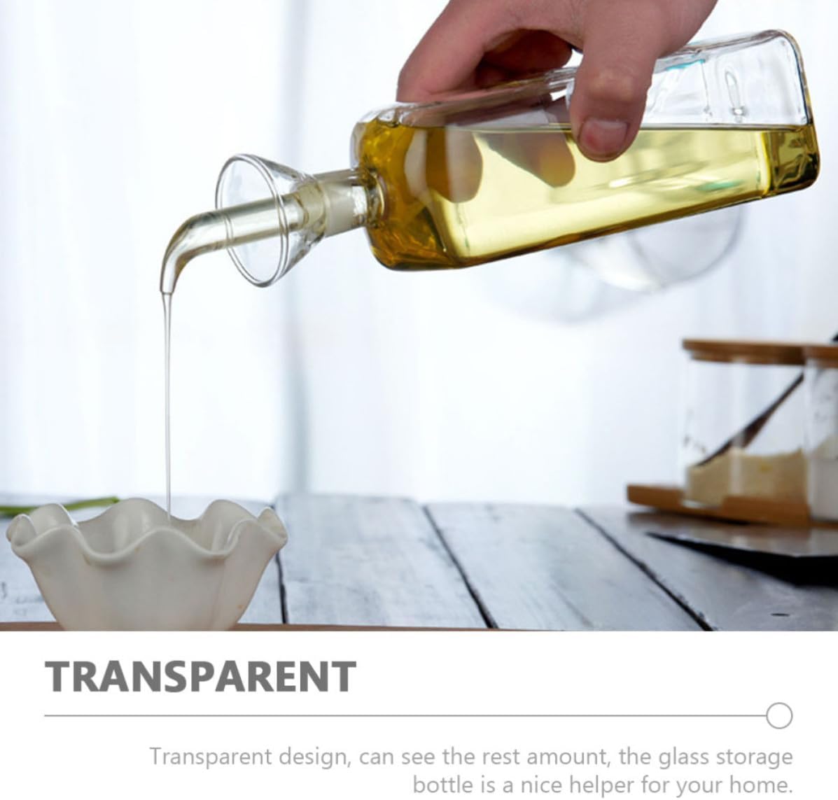 Ciieeo 3pcs Glass Oil Dispenser Bottle Set 250ml 500ml 150ml for Cooking