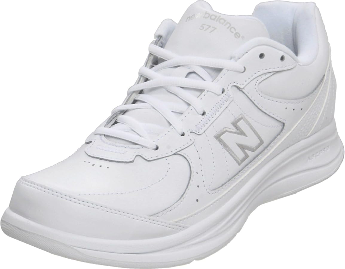 Amazon.com | New Balance Men's 577 V1 Lace-up Shoe, White, 7 | Walking