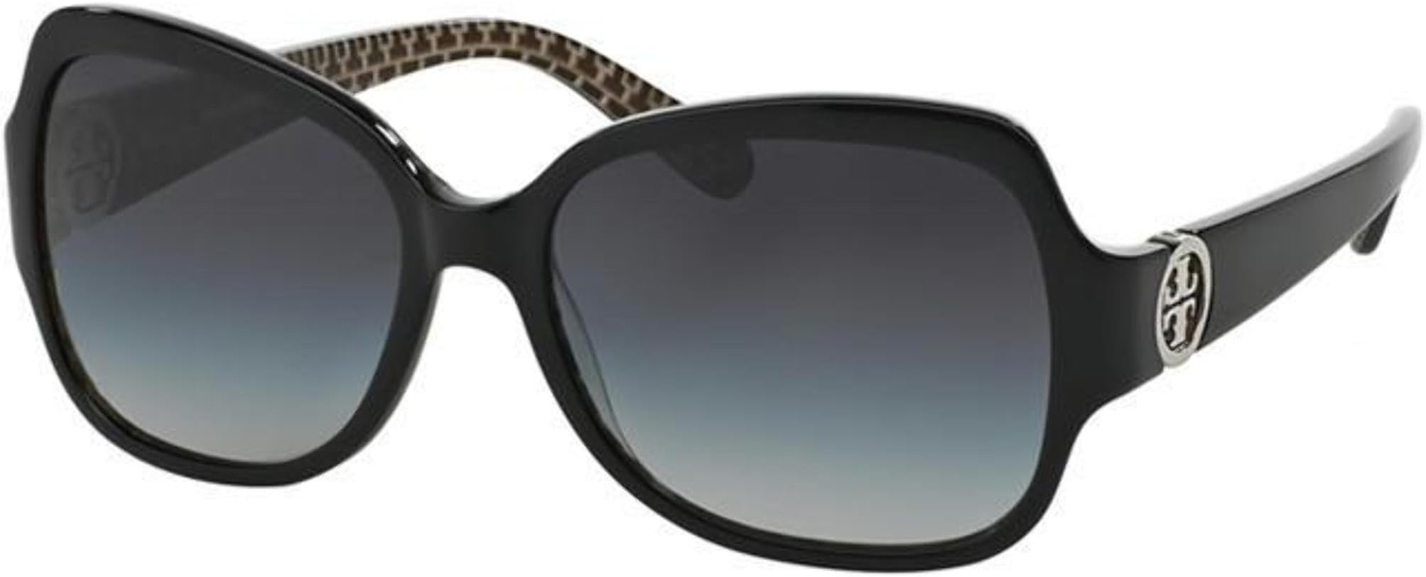 Tory Burch Sunglasses - TY7059 / Frame: Black Stitch Lens: Grey Gradient