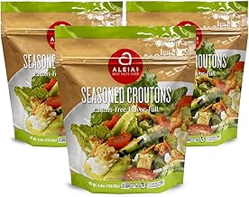 Aleia’s Gluten Free Seasoned Croutons – 5.5 oz (3 Pack) – Crunchy Toppin...