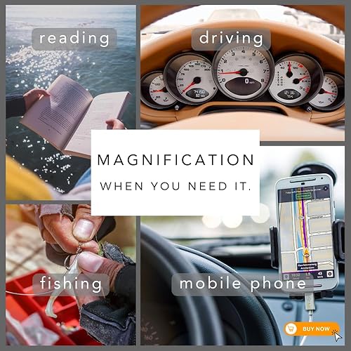 Miniatura 6 de proSPORT Lentes de sol bifocales polarizados para lectura para hombres y mujeres, lentes color marrón ahumado, lector bifocal tintado