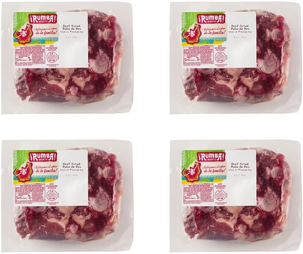 Rumba Meats Beef Oxtail Box, Frozen (Pack of 4)