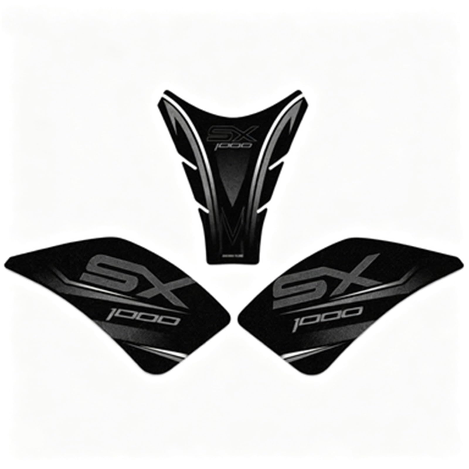 Piwine Color2 Motorcycle Fuel Tank Pad Stickers Anti Slip Decals For Kawasaki For Z 1000Sx For Ninja 2017-2024 Kneepad
