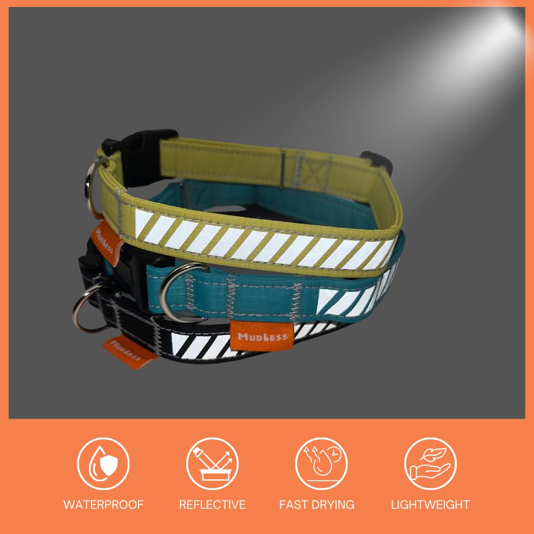 MUDLESS Waterproof Reflective Dog Training Collar, Durable & Lightweight Waterproof Dog Collar, Enhanced Visibility - Image 2