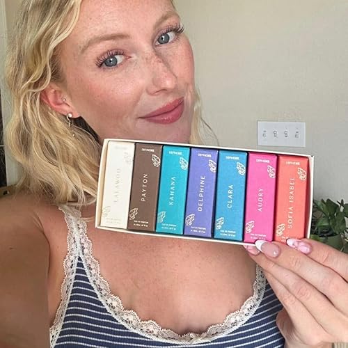 Miniatura 5 de DefineMe Mini set de regalo de perfume, paquete de 7 aromas, fragancias naturales para mujeres, kit de muestra de pequeño descubrimiento